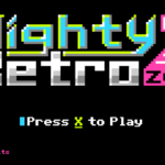 mighty retro zero title screen